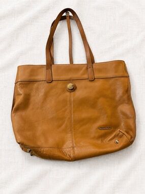 Stella & Max Cognac Leather Tote